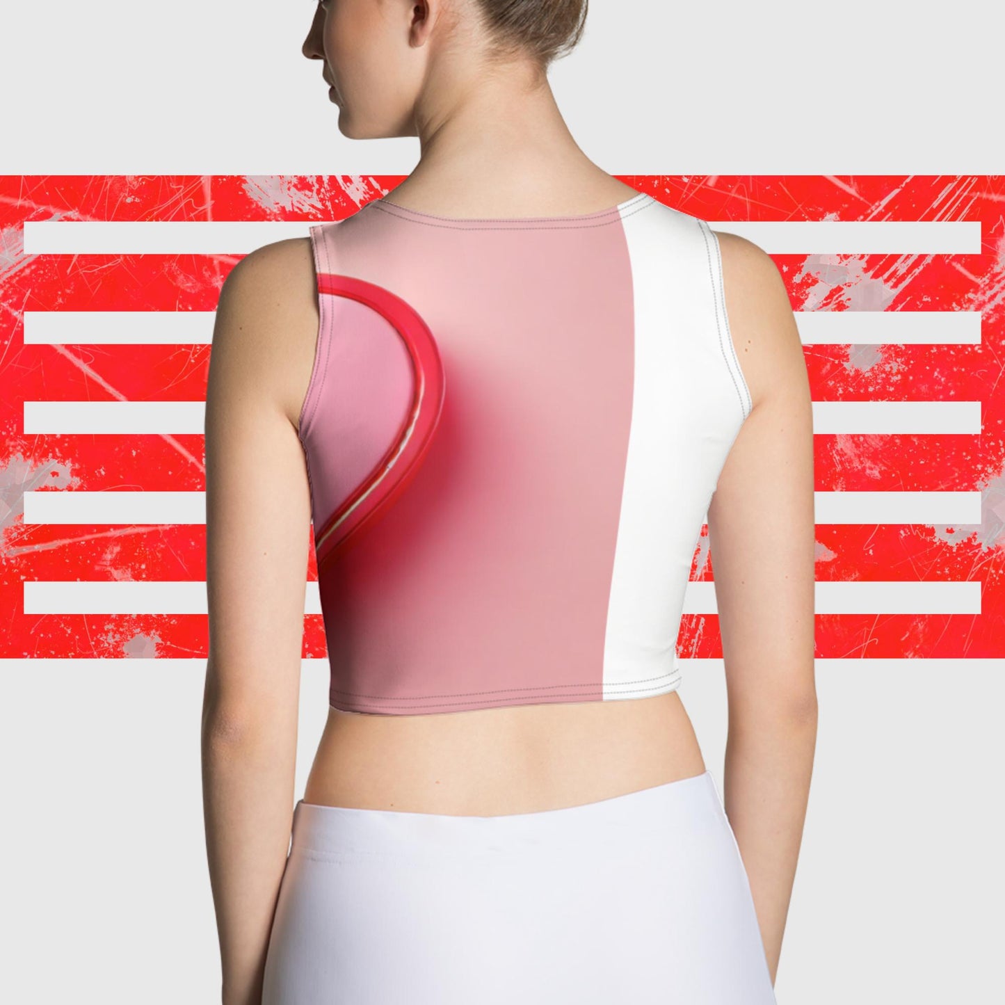 Crop Top RED HEART