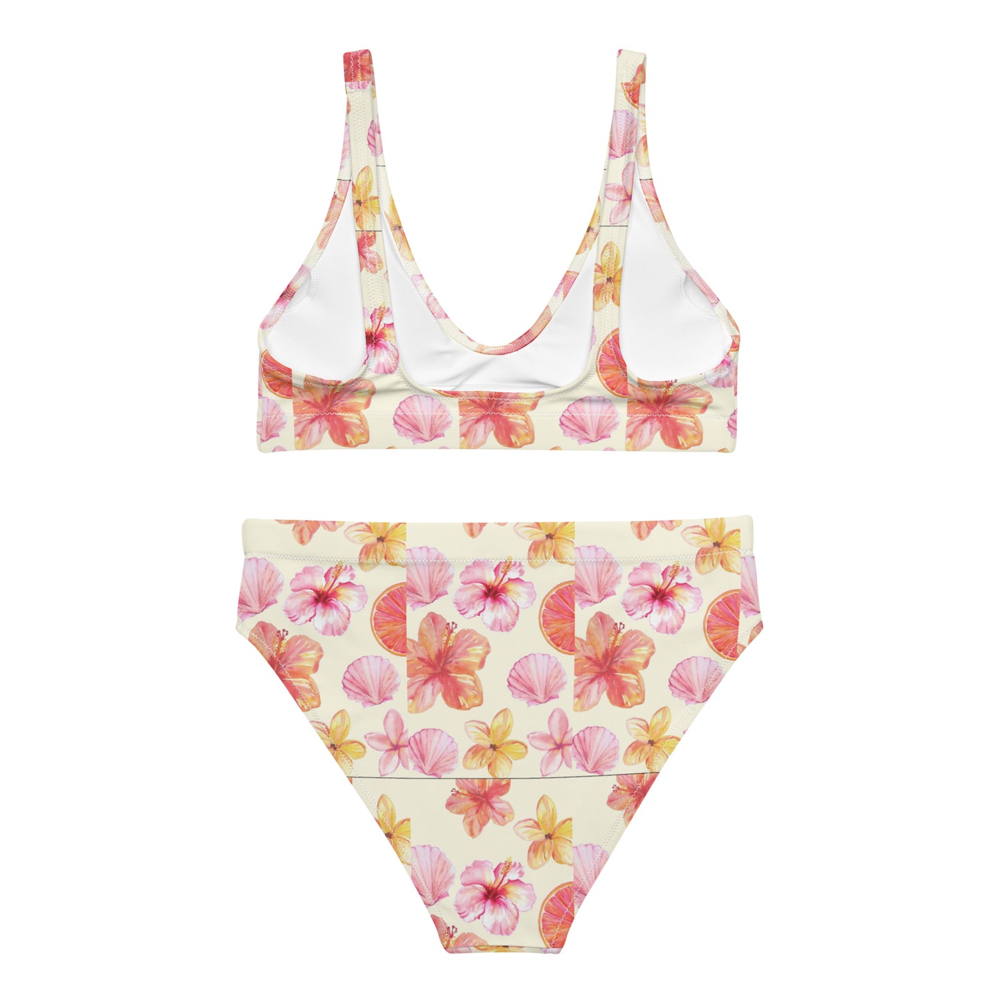 FLORAL high-waisted bikini